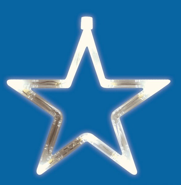 Home KID 411 LED-es ablakdísz, csillag, 19cm, 4,5V