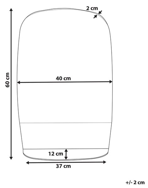 Falitükör polccal BRANNAY 40 cm 60 cm Ezüst