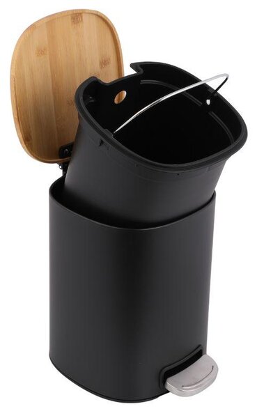Erga Osti, 5L-es, lágyan záródó szemetes, barna-fekete matt, ERG-YKA-CH.OSTI-BLK