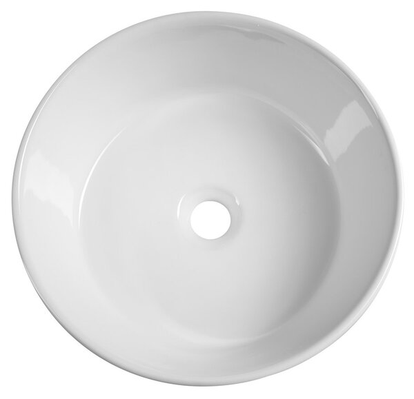 Aqualine Aqualine, Kerámia asztali mosdó, átmérő 40 cm, fehér, 40150