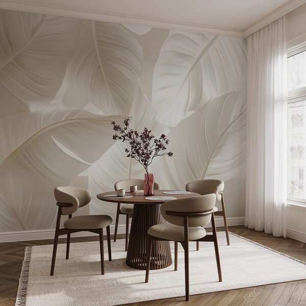 Fotótapéta A természet lágy, elegáns levélmintái, Modern fotótapéta, Modern fotótapéta, w08565 - Muralas.hu