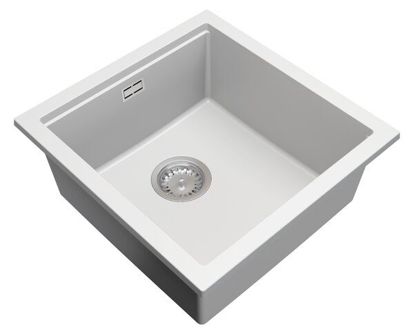 Gamma Decor 4850, 1 rekeszes gránit mosogató 480x500x215 mm, fehér, GMA-ZLE000165