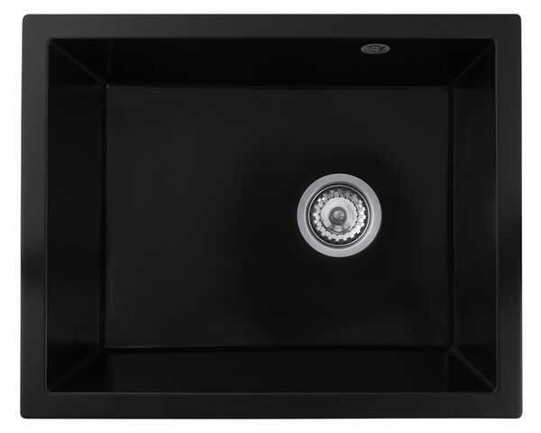 Gamma Decor 5040, 1 rekeszes gránit mosogató 560x460x180 mm, fekete, GMA-ZLE000001