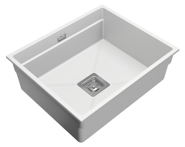 Gamma Decor 6050, 1 rekeszes gránit mosogató 600x500x220 mm, fehér, GMA-ZLE000113