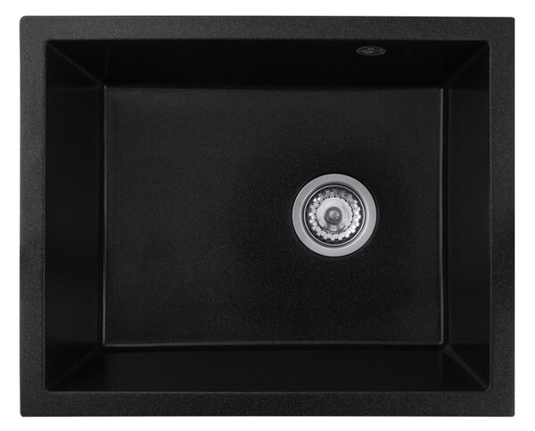 Gamma Decor 5040, 1 rekeszes gránit mosogató 560x460x180 mm, fekete pettyes, GMA-ZLE000081