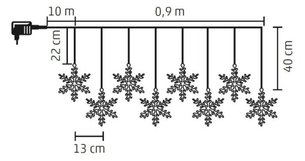 Home KAF 8/F LED-es hókristály fényfüggöny