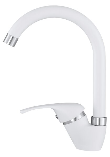 Gamma Rio, magas mosogató csaptelep h-275, fehér, GMA-BRIO-WH
