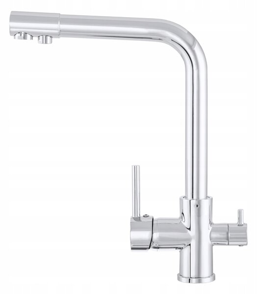 Gamma Side, magas medencés csaptelep h-330 vízszűrő csatlakozással, króm, GMA-BSEF-CH