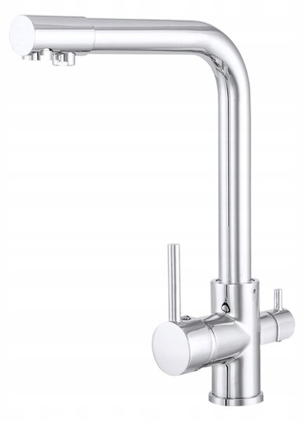 Gamma Side, magas medencés csaptelep h-330 vízszűrő csatlakozással, króm, GMA-BSEF-CH