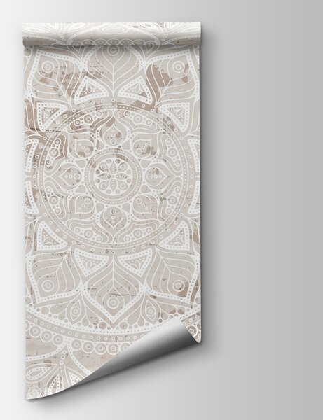Fotótapéta Fehér mandala barna felületen, Népszerű fotótapéta, Népszerű fotótapéta, w02693 - Tapeko.hu