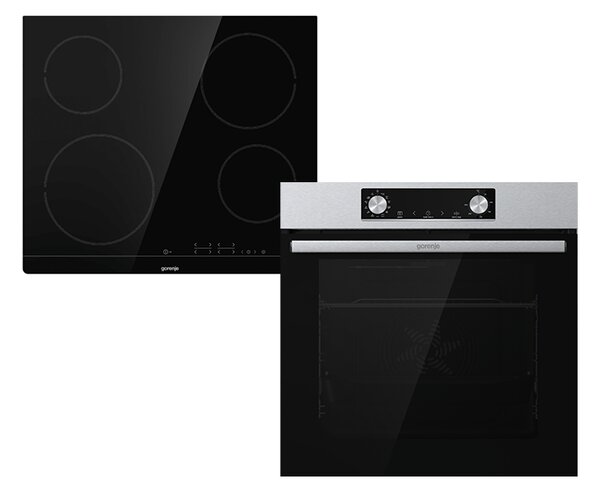 Gorenje BO6737E02X Beépíthető sütő + Gorenje ECT41SC Beépíthető kerámia főzőlap