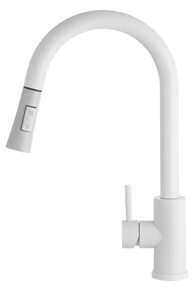 Gamma Taru Slim, magas mosogató csaptelep h-400, fehér, GMA-BTS-WH
