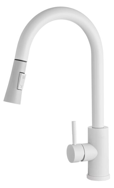 Gamma Taru Slim, magas mosogató csaptelep h-400, fehér, GMA-BTS-WH