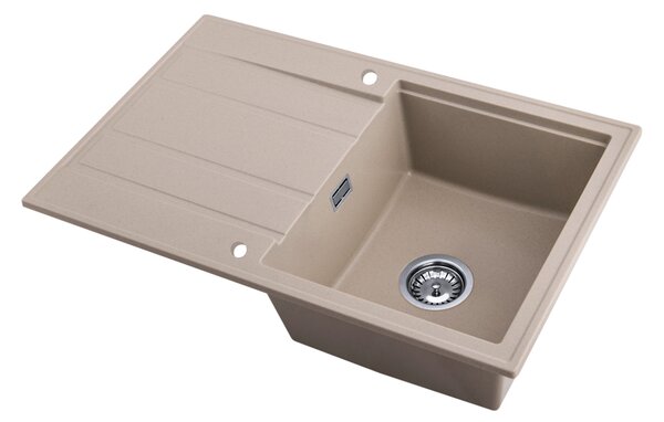 Gamma Modern 8050, 1 rekeszes gránit mosogató 790x500x210 mm, bézs, GMA-ZM-8050-B