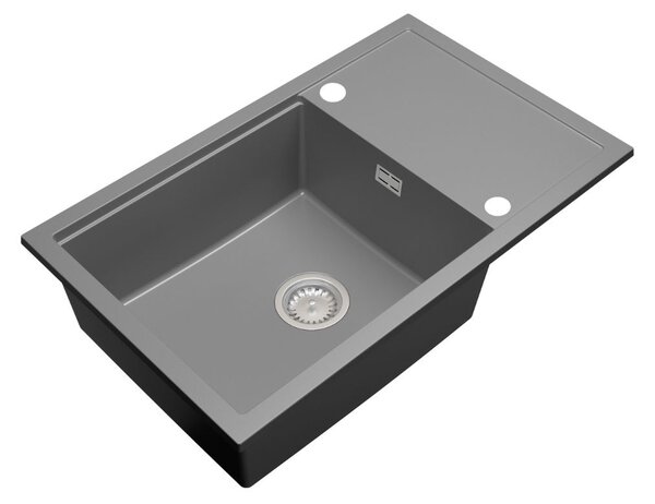 Gamma Advance 8050, 1 rekeszes gránit mosogató 800x500x210 mm, szürke, GMA-ZLE000149