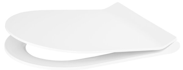 Gamma D8, WC-ülőke 470x365 mm, polipropilén, SoftClose, EasyClean, fényes fehér, GMA-D8