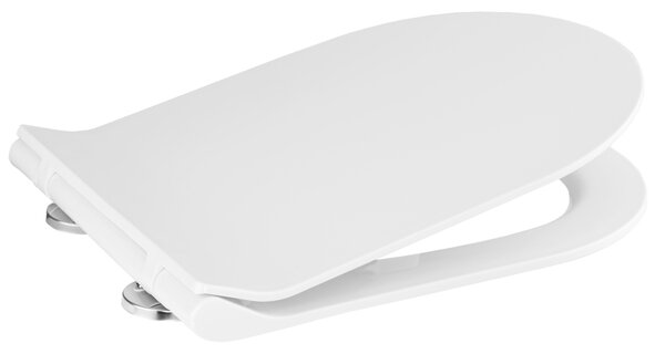 Gamma D8, WC-ülőke 470x365 mm, polipropilén, SoftClose, EasyClean, fényes fehér, GMA-D8