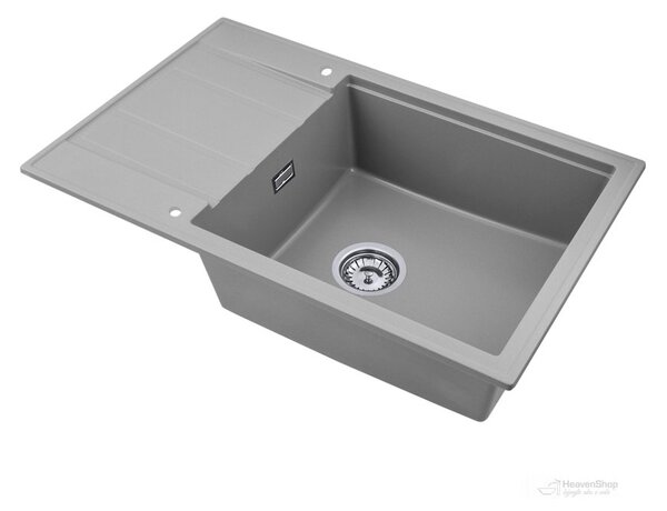 Gamma Modern 8010, 1 rekeszes gránit mosogató 800x500x210 mm, szürke, GMA-ZM-8010-G