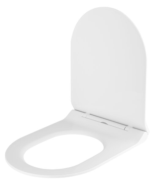 Gamma D8, WC-ülőke 470x365 mm, polipropilén, SoftClose, EasyClean, fényes fehér, GMA-D8