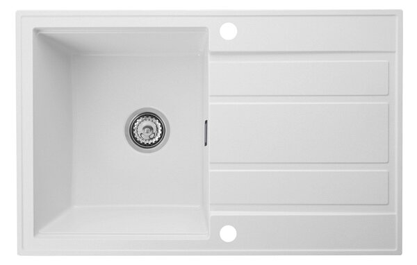 Gamma Modern 8050, 1 rekeszes gránit mosogató 790x500x210 mm, fehér, GMA-ZM-8050-WH