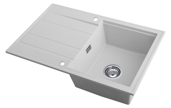 Gamma Modern 8050, 1 rekeszes gránit mosogató 790x500x210 mm, fehér, GMA-ZM-8050-WH