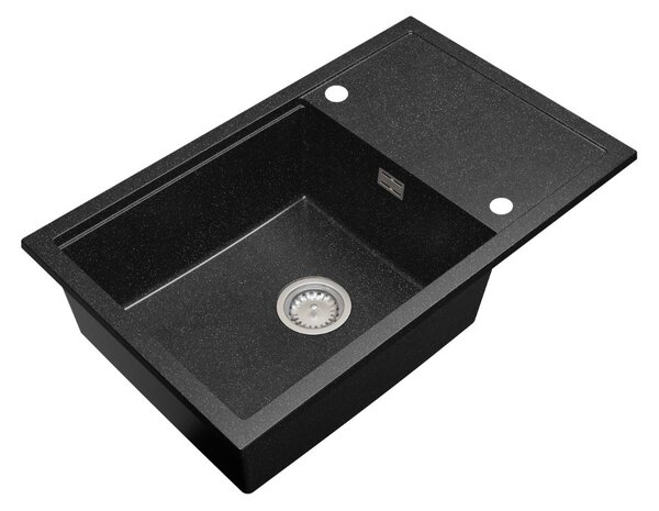 Gamma Advance 8050, 1 rekeszes gránit mosogató 800x500x210 mm, fekete pettyes, GMA-ZLE000147