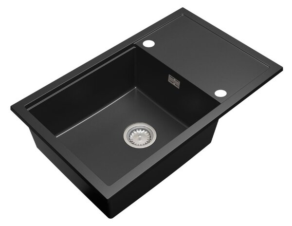 Gamma Advance 8050, 1 rekeszes gránit mosogató 800x500x210 mm, fekete, GMA-ZLE000146