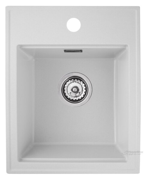 Gamma Modern 4050, 1 rekeszes gránit mosogató 400x500x180 mm, fehér, GMA-ZM-4050-WH