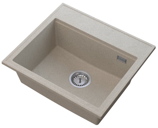 Gamma Modern 5055, 1 rekeszes gránit mosogató 560x500x210 mm, bézs, GMA-ZM-55-B