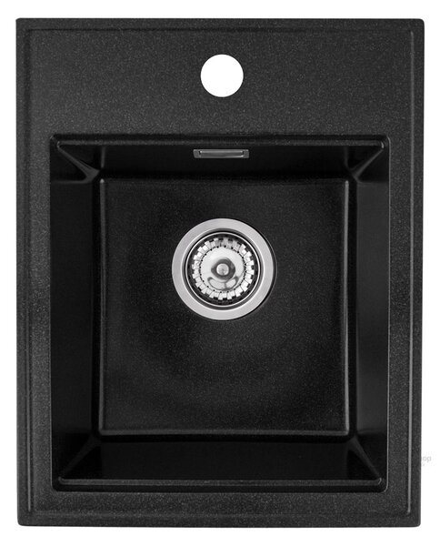 Gamma Modern 4050, 1 rekeszes gránit mosogató 400x500x180 mm, fekete pettyes, GMA-ZM-4050-BP