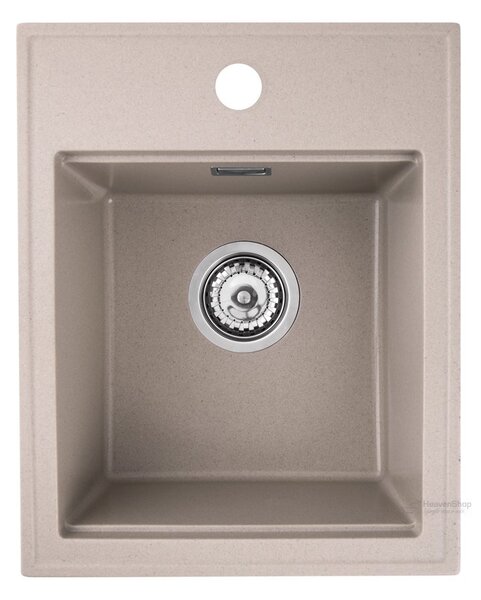 Gamma Modern 4050, 1 rekeszes gránit mosogató 400x500x180 mm, bézs, GMA-ZM-4050-B