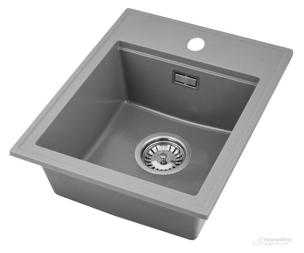 Gamma Modern 4050, 1 rekeszes gránit mosogató 400x500x180 mm, szürke, GMA-ZM-4050-G