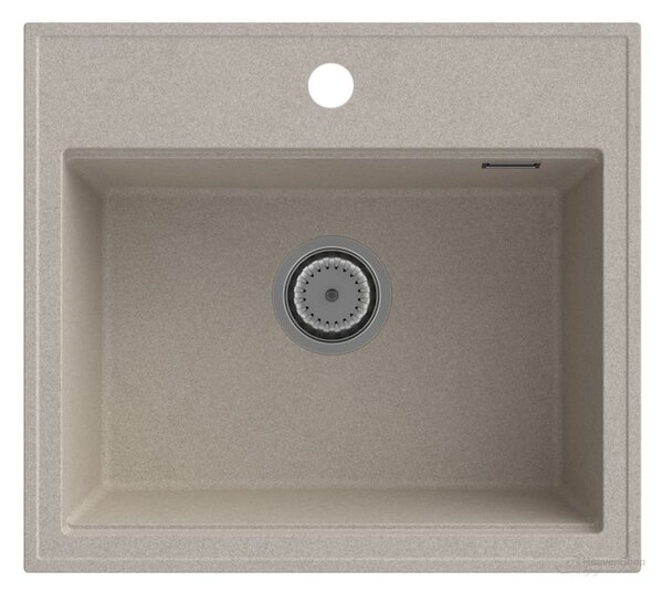 Gamma Modern 5055, 1 rekeszes gránit mosogató 560x500x210 mm, bézs, GMA-ZM-55-B