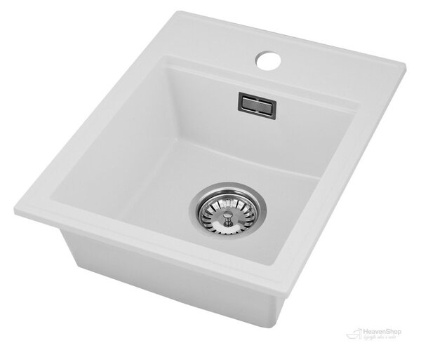 Gamma Modern 4050, 1 rekeszes gránit mosogató 400x500x180 mm, fehér, GMA-ZM-4050-WH