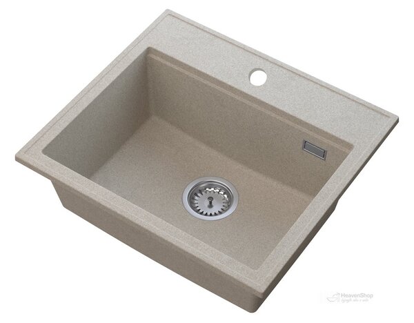 Gamma Modern 5055, 1 rekeszes gránit mosogató 560x500x210 mm, bézs, GMA-ZM-55-B