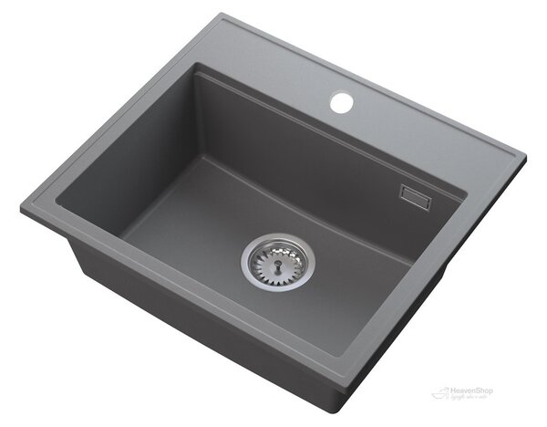 Gamma Modern 5055, 1 rekeszes gránit mosogató 560x500x210 mm, szürke, GMA-ZM-55-G