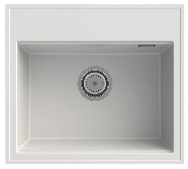 Gamma Modern 5055, 1 rekeszes gránit mosogató 560x500x210 mm, fehér, GMA-ZM-55-WH
