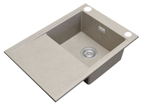 Gamma Design 7050, 1 rekeszes gránit mosogató 700x480x205 mm, bézs, GMA-ZLE000126