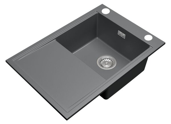 Gamma Design 7050, 1 rekeszes gránit mosogató 700x480x205 mm, szürke, GMA-ZLE000132