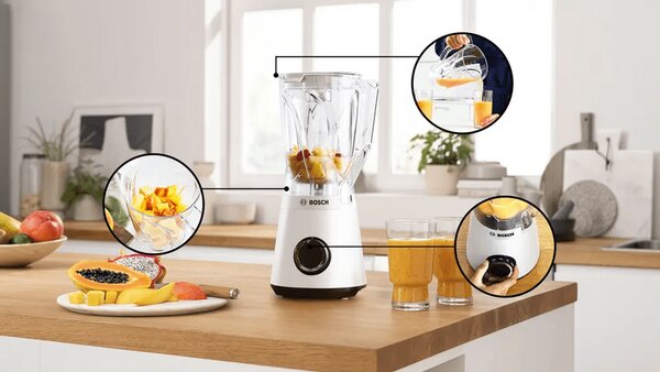 Bosch MMB6141W Tirmixgép, fehér