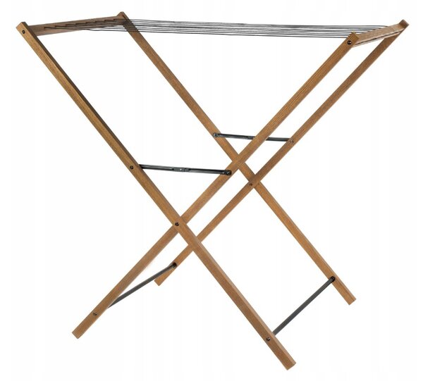 Erga Aurora Line, fa ruhaszárító állvány 95x62,5x90 cm, álló, barna-fekete, ERG-SEP-1003SEPSULUNA