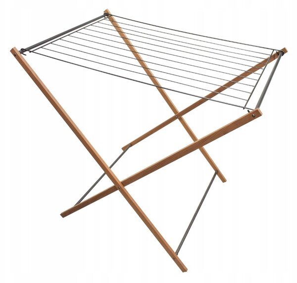 Erga Aurora Erős, fa ruhaszárító állvány 97,5x69,5x90 cm, álló, barna-fekete, ERG-SEP-1002SEPSULUNA