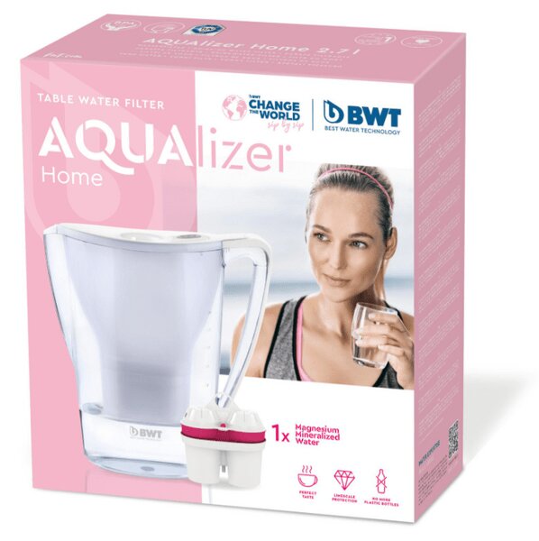 BWT Aqualizer Home manuális vízszűrő kancsó 2,7 L, lila (125557843)