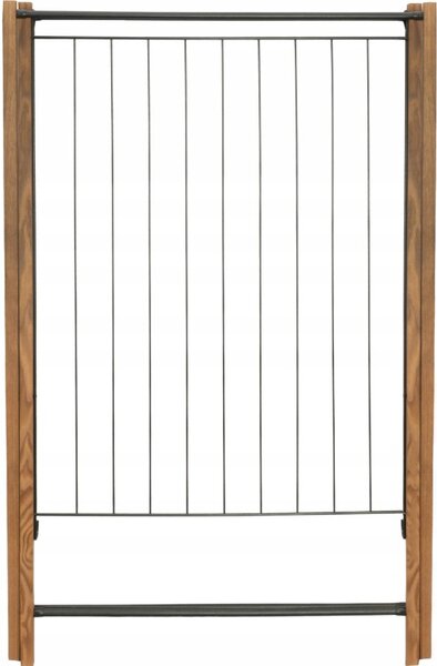 Erga Aurora Erős, fa ruhaszárító állvány 97,5x69,5x90 cm, álló, barna-fekete, ERG-SEP-1002SEPSULUNA