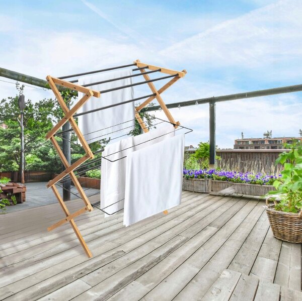 Erga Aurora Plus, ruhaszárító állvány 69x49,5x97 cm, álló, barna-fekete, ERG-SEP-1265SUAURPLUD