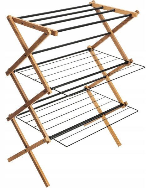 Erga Aurora Plus, ruhaszárító állvány 69x49,5x97 cm, álló, barna-fekete, ERG-SEP-1265SUAURPLUD
