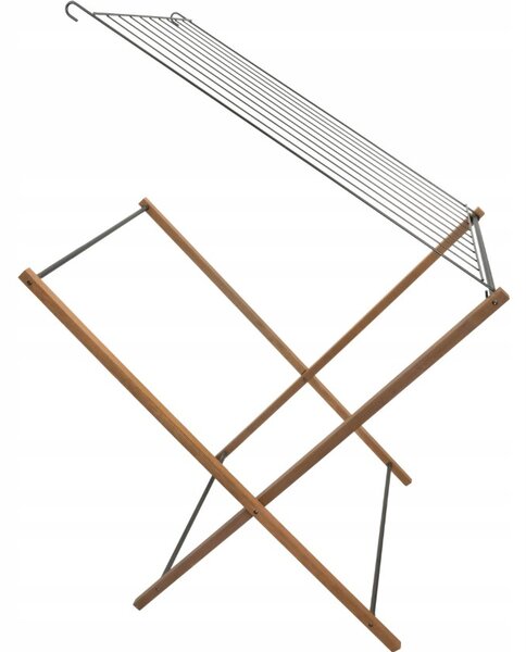 Erga Aurora Erős, fa ruhaszárító állvány 97,5x69,5x90 cm, álló, barna-fekete, ERG-SEP-1002SEPSULUNA