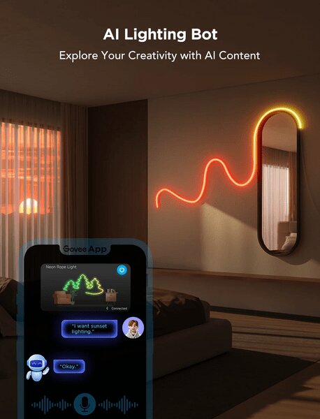Govee Neon Rope Light 2 H61D5301 szalagfény, 5 m