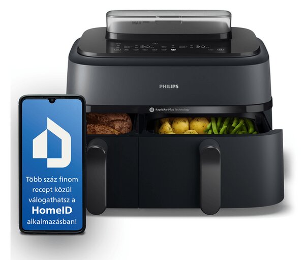 Philips NA550/00 SteamFry+ Airfryer gőzsütéssel, 9 l