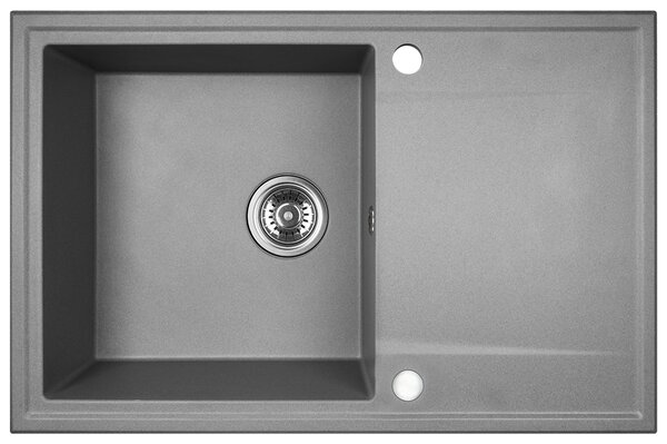 Kuchinox Hunter, 1 rekeszes gránit mosogató 670x440x180mm, szürke, LAV-SBU_511T